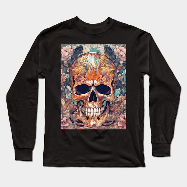 Death's Embrace Smile Long Sleeve T-Shirt by animegirlnft